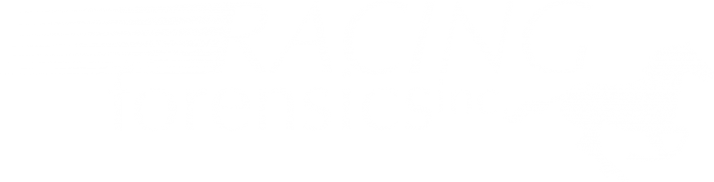 Racing Forensics White Logo
